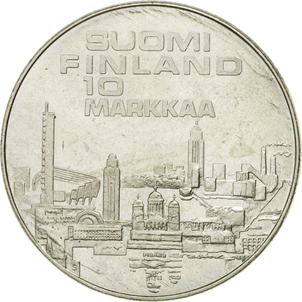 Coin, Finland, 10 Markkaa, 1971, AU(55-58), Silver, KM:52