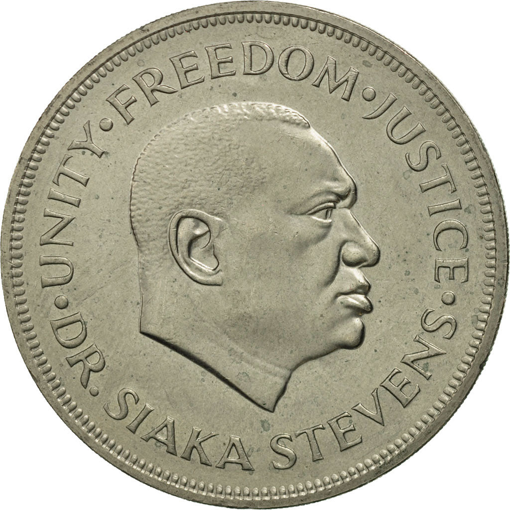 Sierra Leona, Leone, 1974, EBC+, Cobre - níquel, KM:26