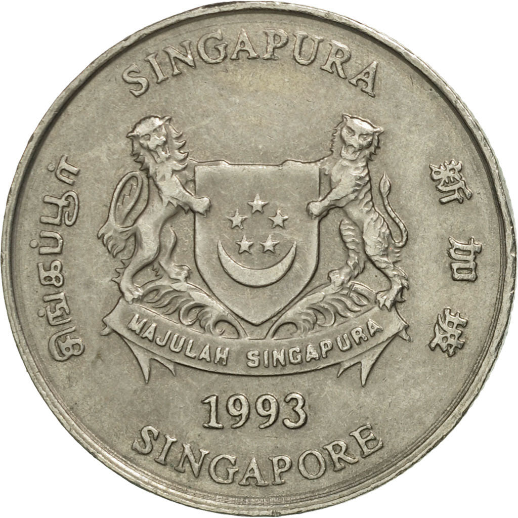Monnaie, Singapour, 20 Cents, 1993, Singapore Mint, SUP+, Copper-nickel, KM:101