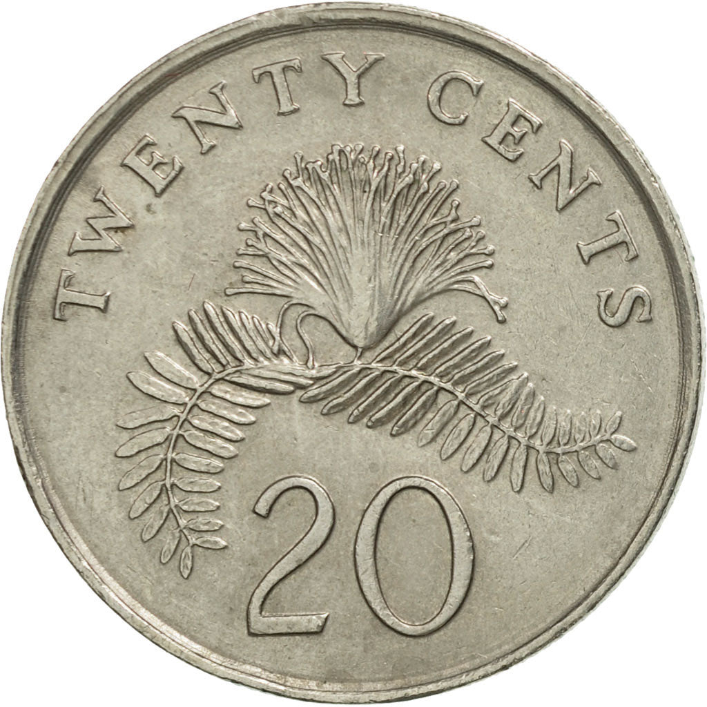Monnaie, Singapour, 20 Cents, 1993, Singapore Mint, SUP+, Copper-nickel, KM:101