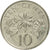 Moneta, Singapur, 10 Cents, 1989, British Royal Mint, MS(60-62), Miedź-Nikiel