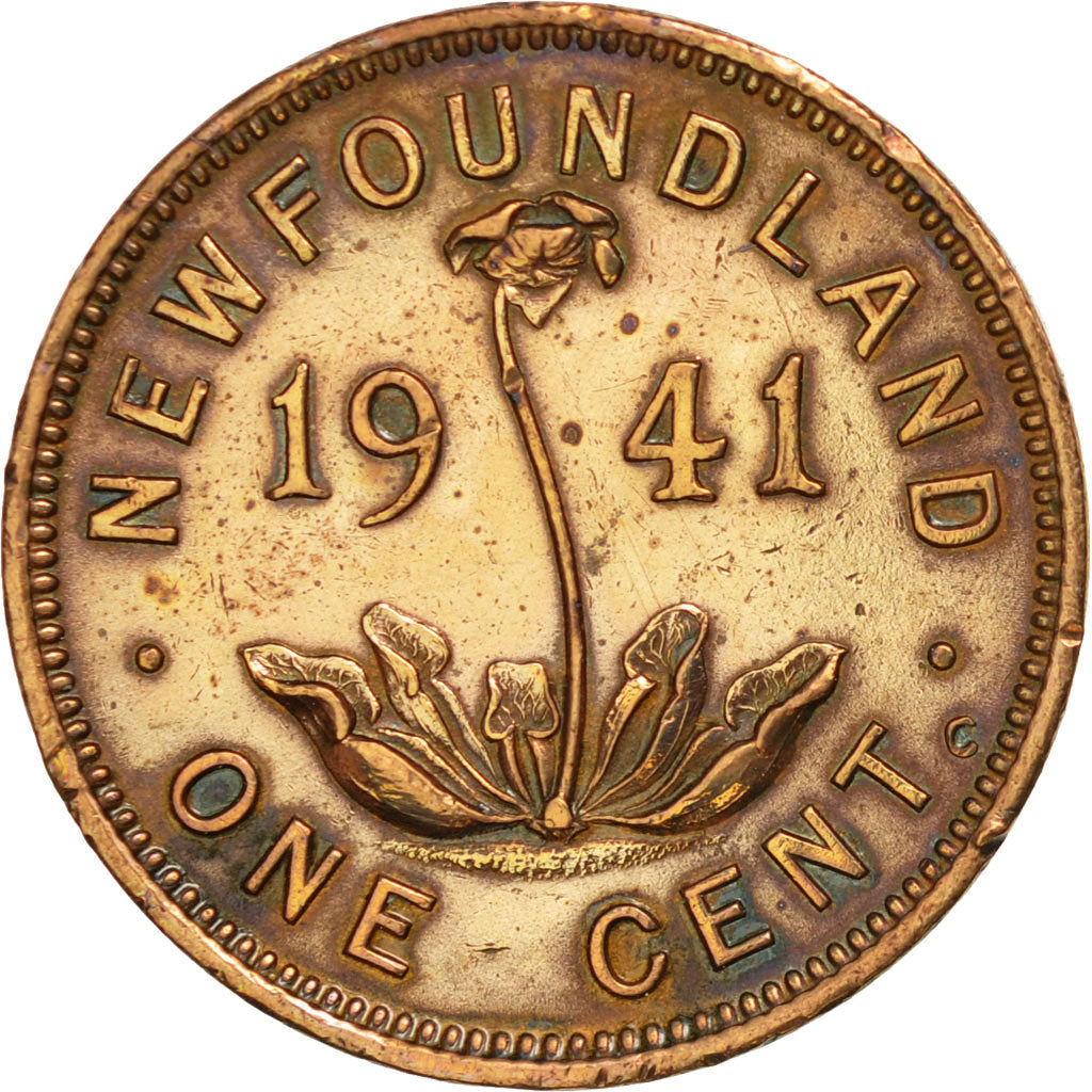 Coin, NEWFOUNDLAND, Small Cent, 1941, Royal Canadian Mint, Ottawa, EF(40-45)