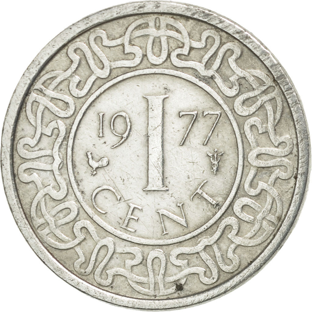 Coin, Surinam, Cent, 1977, MS(60-62), Aluminum, KM:11a