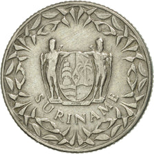 Coin, Surinam, 25 Cents, 1966, EF(40-45), Copper-nickel, KM:14