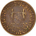 Moneda, Surinam, Cent, 1966, MBC, Bronce, KM:11
