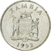 Coin, Zambia, 50 Ngwee, 1992, British Royal Mint, AU(50-53), Nickel plated