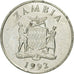 Coin, Zambia, 50 Ngwee, 1992, British Royal Mint, AU(50-53), Nickel plated