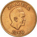 Zambia, Ngwee, 1969, British Royal Mint, AU(50-53), Bronze, KM:9