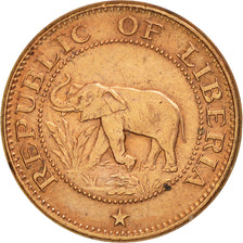 Moneda, Liberia, Cent, 1972, MBC+, Bronce, KM:13