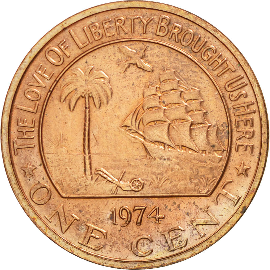 Liberia, Cent, 1974, MBC+, Bronce, KM:13