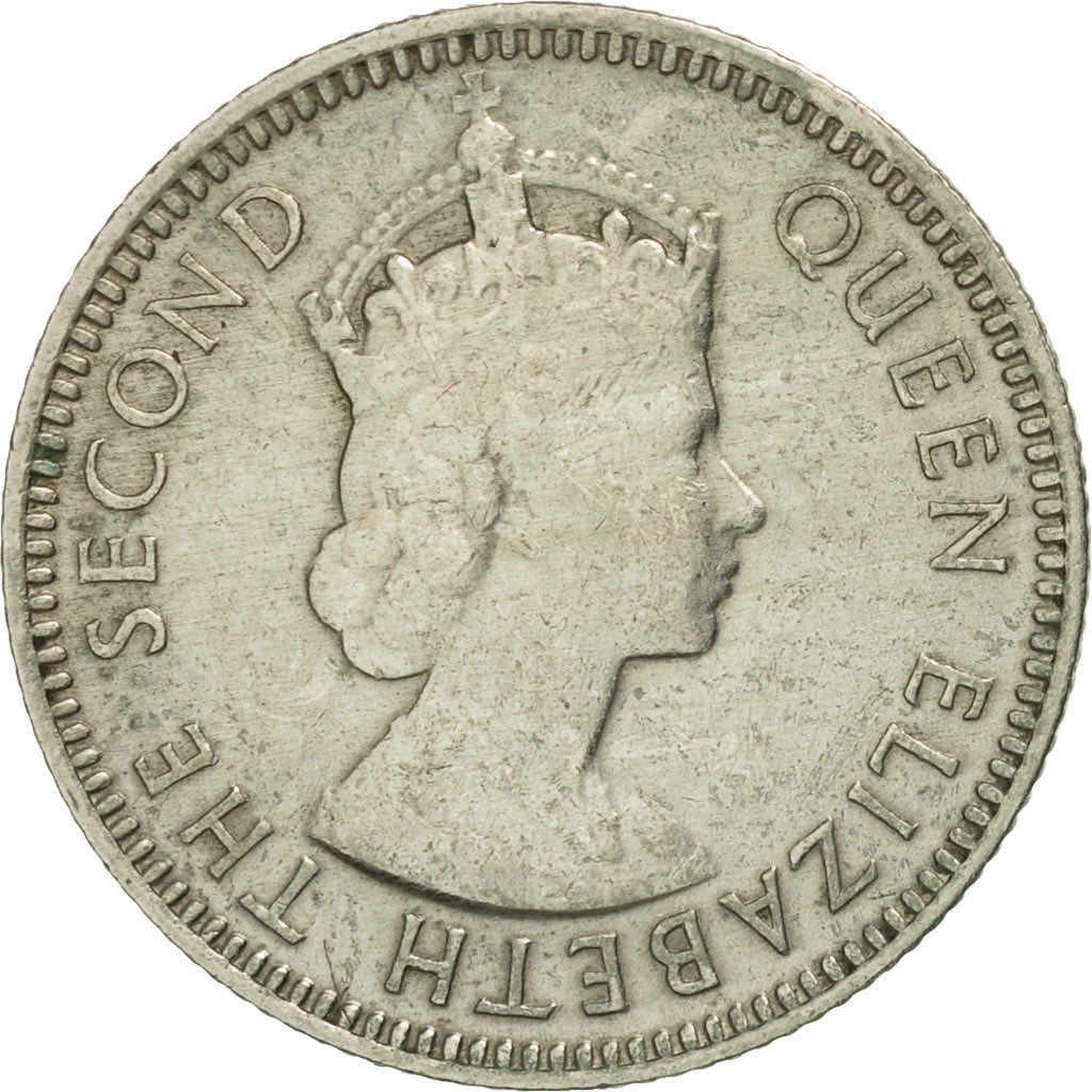 Moneta, Malesia & Borneo britannico, 5 Cents, 1953, BB, Rame-nichel, KM:1