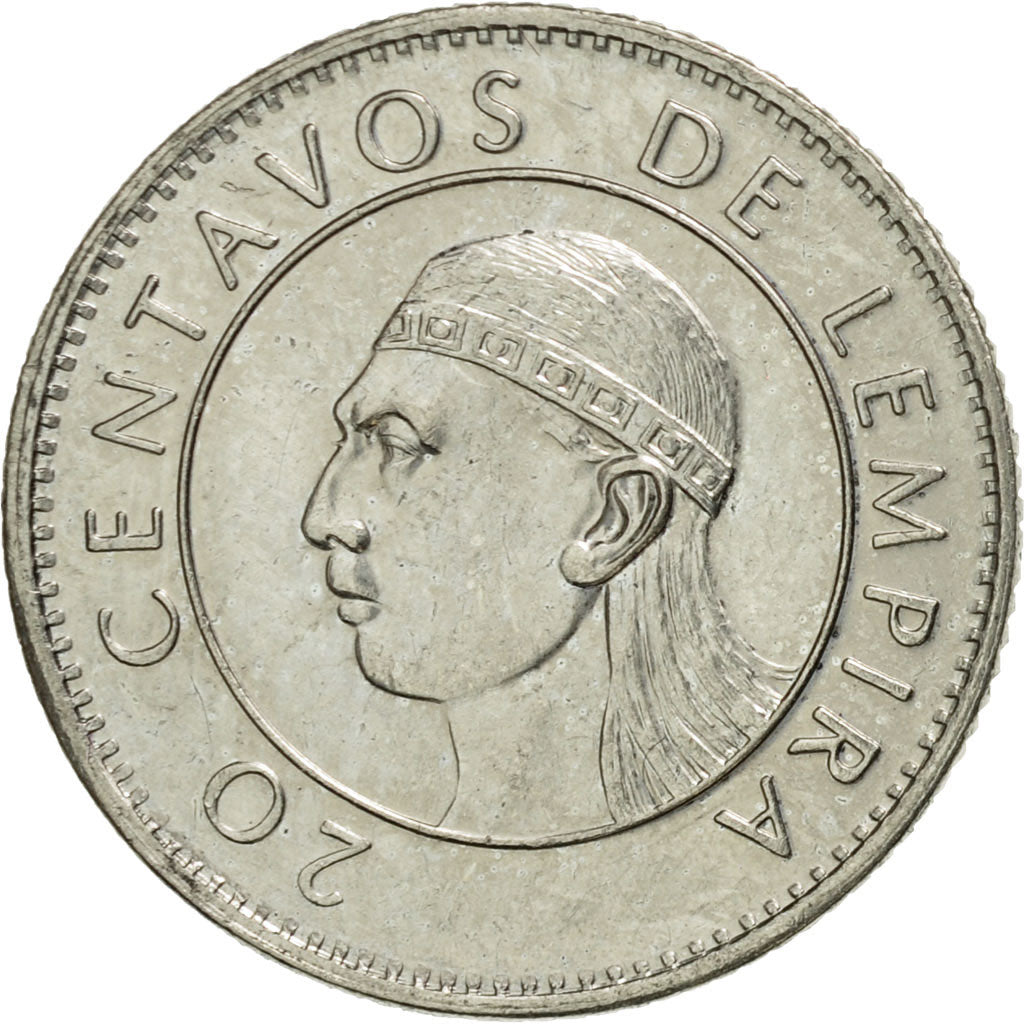 Munten, Honduras, 20 Centavos, 1991, PR, Nickel plated steel, KM:83a.1