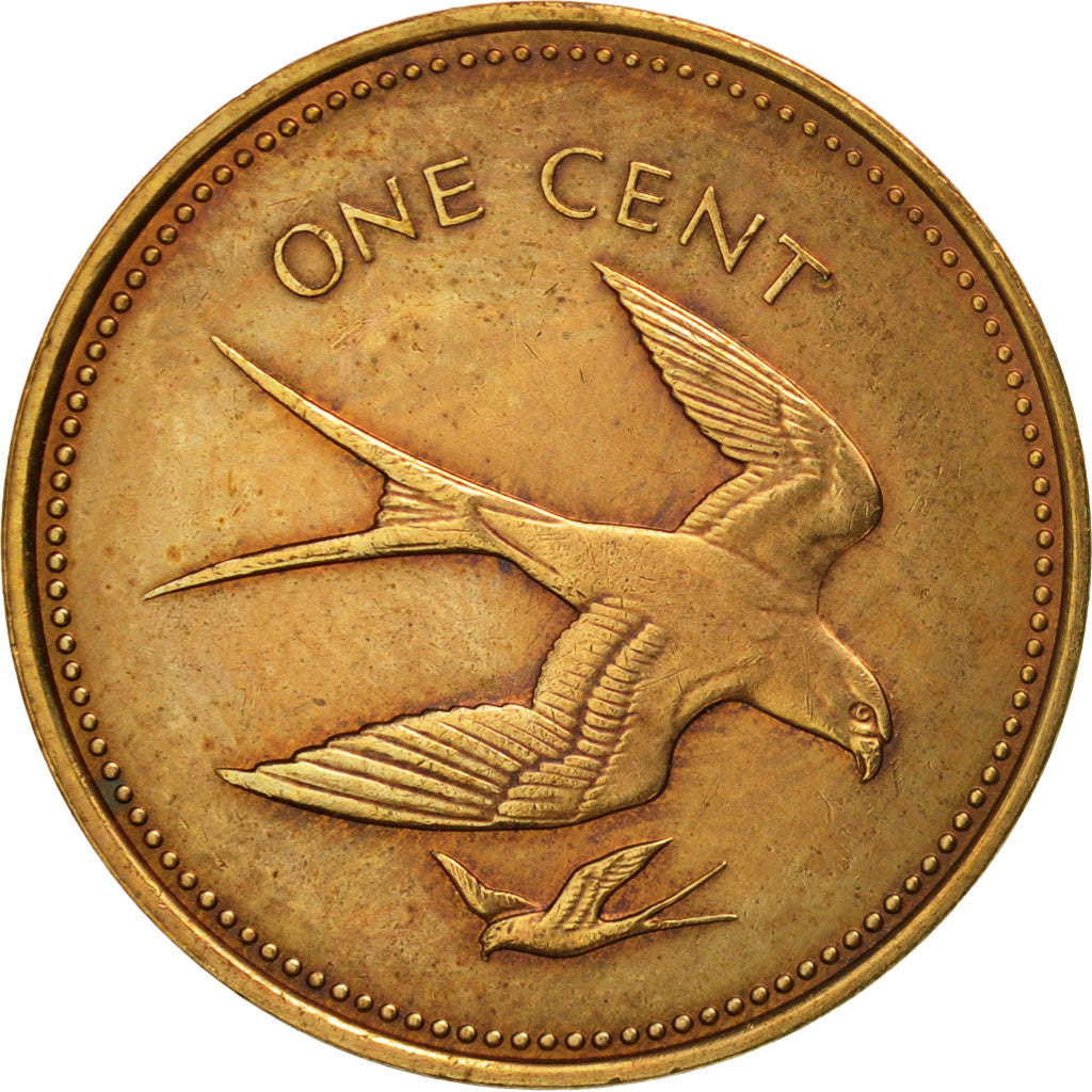 Belice, Cent, 1974, Franklin Mint, MBC+, Bronce, KM:38