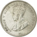 Straits Settlements, George V, 10 Cents, 1917, AU(50-53), Silver, KM:29