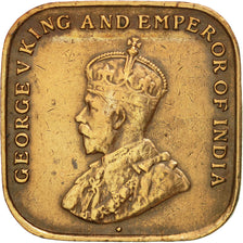 Moneda, Colonias del Estrecho, George V, Cent, 1920, MBC, Bronce, KM:32