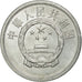 Moneda, CHINA, REPÚBLICA POPULAR, 2 Fen, 1984, EBC+, Aluminio, KM:2