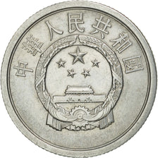 Coin, CHINA, PEOPLE'S REPUBLIC, 2 Fen, 1977, AU(55-58), Aluminum, KM:2