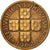 Moneda, Portugal, 20 Centavos, 1962, MBC, Bronce, KM:584