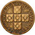 Coin, Portugal, 20 Centavos, 1958, EF(40-45), Bronze, KM:584