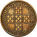 Coin, Portugal, Escudo, 1975, EF(40-45), Bronze, KM:597