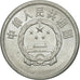 Coin, CHINA, PEOPLE'S REPUBLIC, 5 Fen, 1984, AU(55-58), Aluminum, KM:3