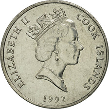 Moneta, Isole Cook, Elizabeth II, 20 Cents, 1992, Franklin Mint, SPL-