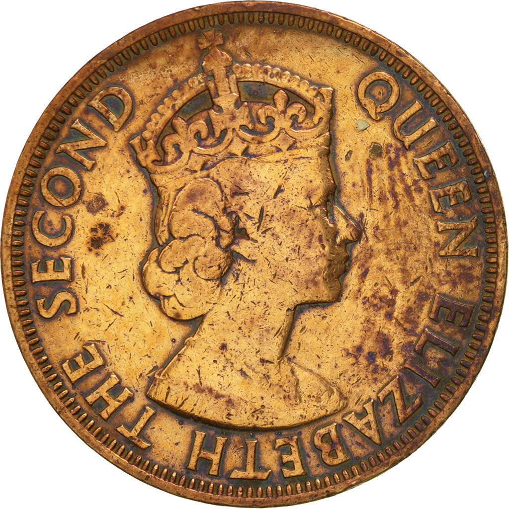 Seychelles, 5 Cents, 1965, British Royal Mint, EF(40-45), Bronze, KM:16