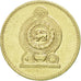 Coin, Sri Lanka, 5 Rupees, 1991, AU(55-58), Nickel-brass, KM:148.2