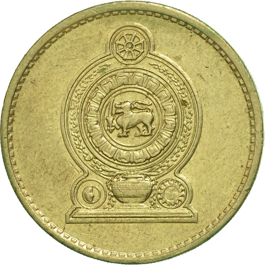 Coin, Sri Lanka, 5 Rupees, 1994, AU(55-58), Nickel-brass, KM:148.2