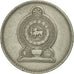 Moneta, Sri Lanka, Rupee, 1972, BB+, Rame-nichel, KM:136.1