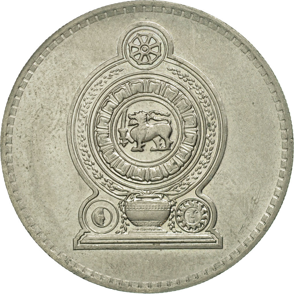 Coin, Sri Lanka, 2 Rupees, 1984, AU(55-58), Copper-nickel, KM:147