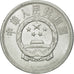 Coin, CHINA, PEOPLE'S REPUBLIC, 5 Fen, 1990, MS(60-62), Aluminum, KM:3