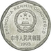 Coin, CHINA, PEOPLE'S REPUBLIC, Jiao, 1993, AU(55-58), Aluminum, KM:335