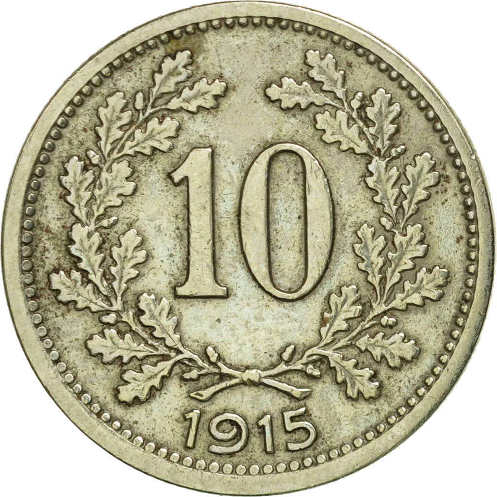 Moneta, Austria, Franz Joseph I, 10 Heller, 1915, SPL-, Rame-nichel-zinco