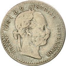 Austria, Franz Joseph I, 10 Kreuzer, 1870, EF(40-45), Silver, KM:2206