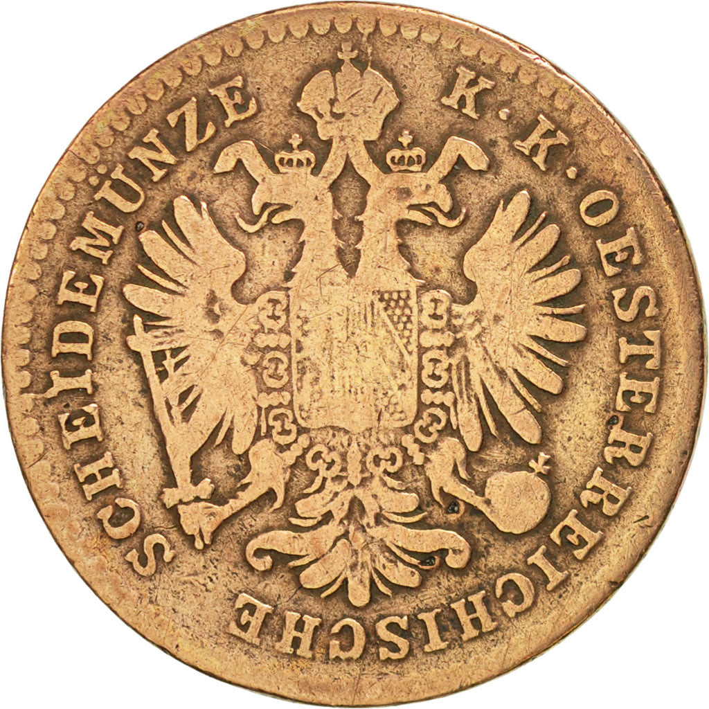 Coin, Austria, Franz Joseph I, Kreuzer, 1859, Vienne, EF(40-45), Copper, KM:2186