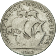 Portugal, 2-1/2 Escudos, 1944, VF(30-35), Silver, KM:580