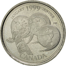 Coin, Canada, Elizabeth II, 25 Cents, 1999, Royal Canadian Mint, Ottawa