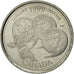 Coin, Canada, Elizabeth II, 25 Cents, 1999, Royal Canadian Mint, Ottawa