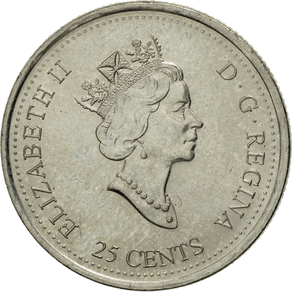 Coin, Canada, Elizabeth II, 25 Cents, 1999, Royal Canadian Mint, Ottawa