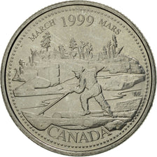 Coin, Canada, Elizabeth II, 25 Cents, 1999, Royal Canadian Mint, Ottawa