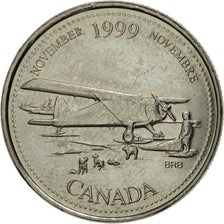 Coin, Canada, Elizabeth II, 25 Cents, 1999, Royal Canadian Mint, Ottawa