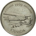 Coin, Canada, Elizabeth II, 25 Cents, 1999, Royal Canadian Mint, Ottawa
