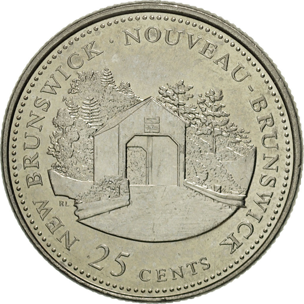 Coin, Canada, Elizabeth II, 25 Cents, 1992, Royal Canadian Mint, Ottawa