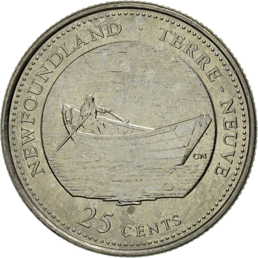 Coin, Canada, Elizabeth II, 25 Cents, 1992, Royal Canadian Mint, Ottawa