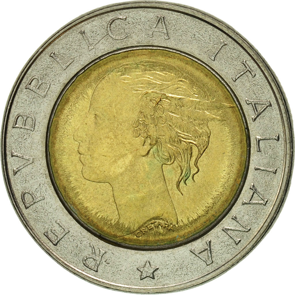 Moneta, Italia, 500 Lire, 1993, Rome, BB+, Bi-metallico, KM:160