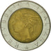 Coin, Italy, 500 Lire, 1987, Rome, EF(40-45), Bi-Metallic, KM:111
