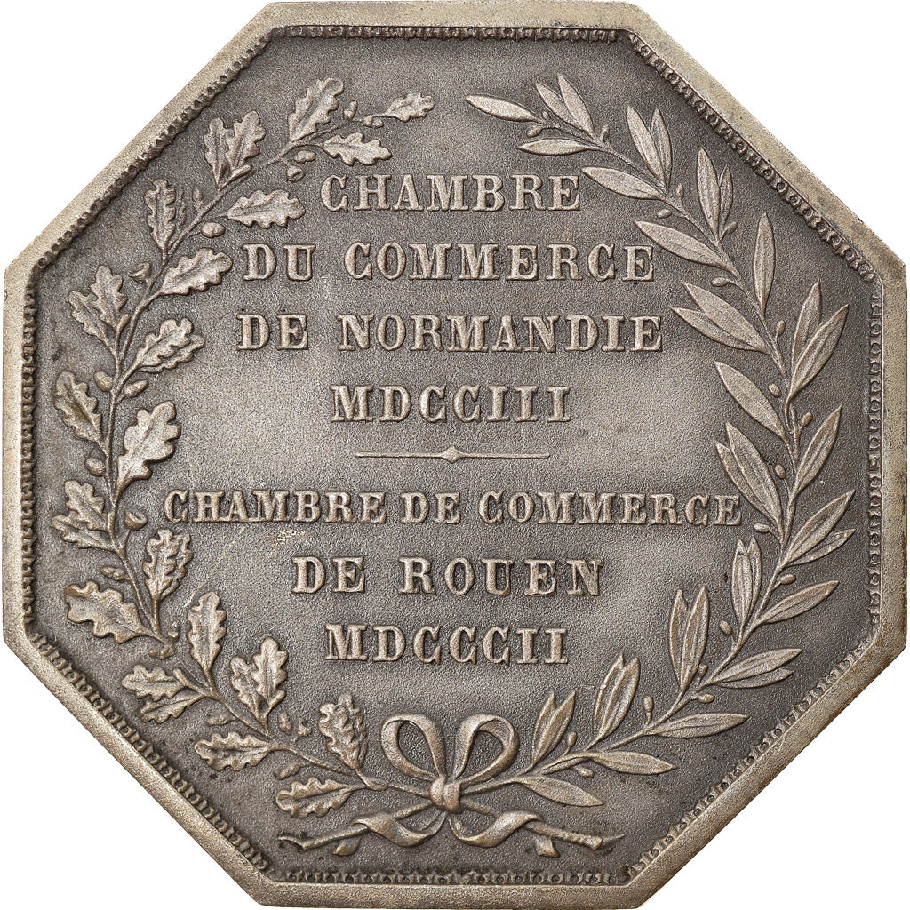 France, Token, Chambre de Commerce de Rouen, 1802, Lecomte, MS(60-62), Silver