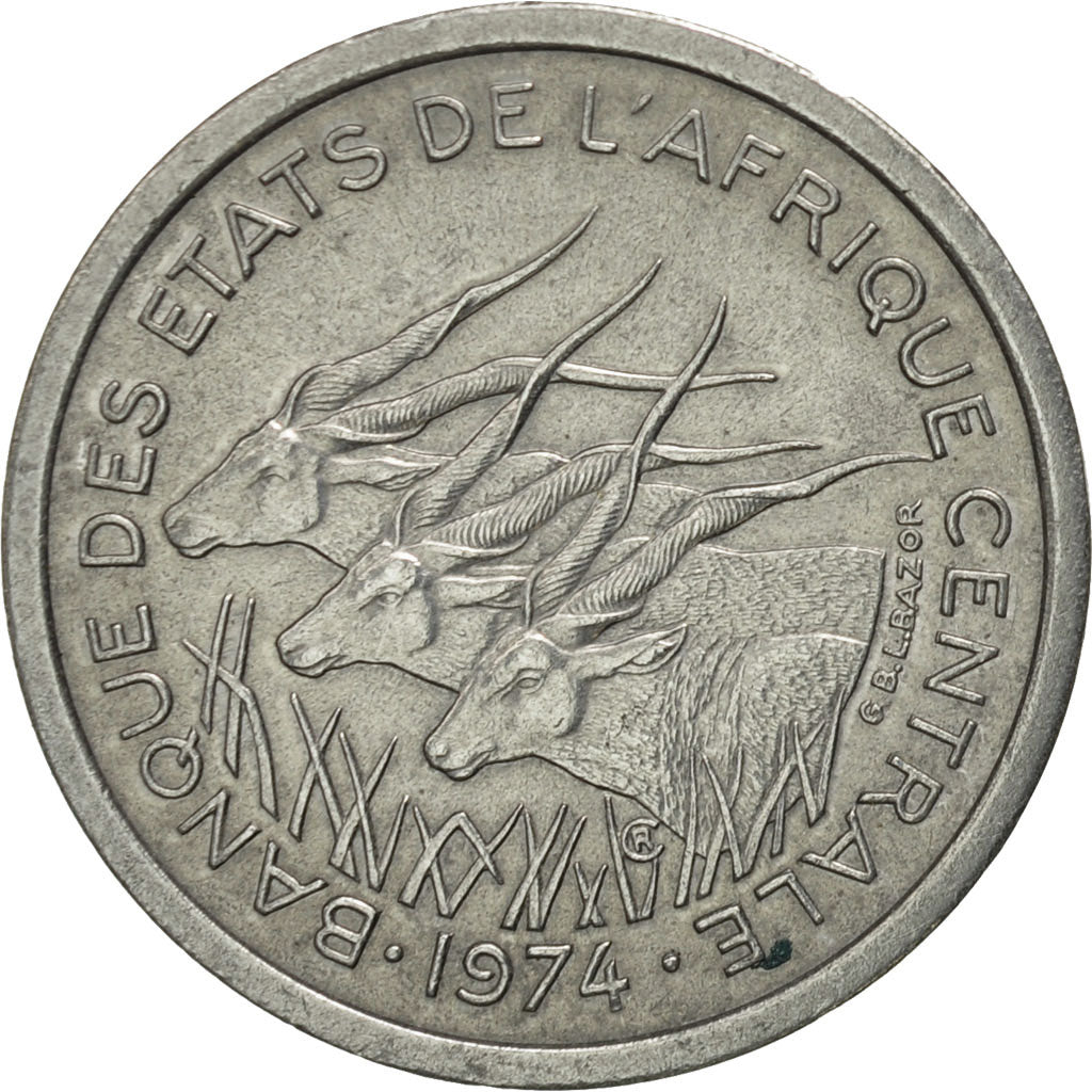 Moneta, Stati dell’Africa centrale, Franc, 1974, Paris, SPL-, Alluminio, KM:8