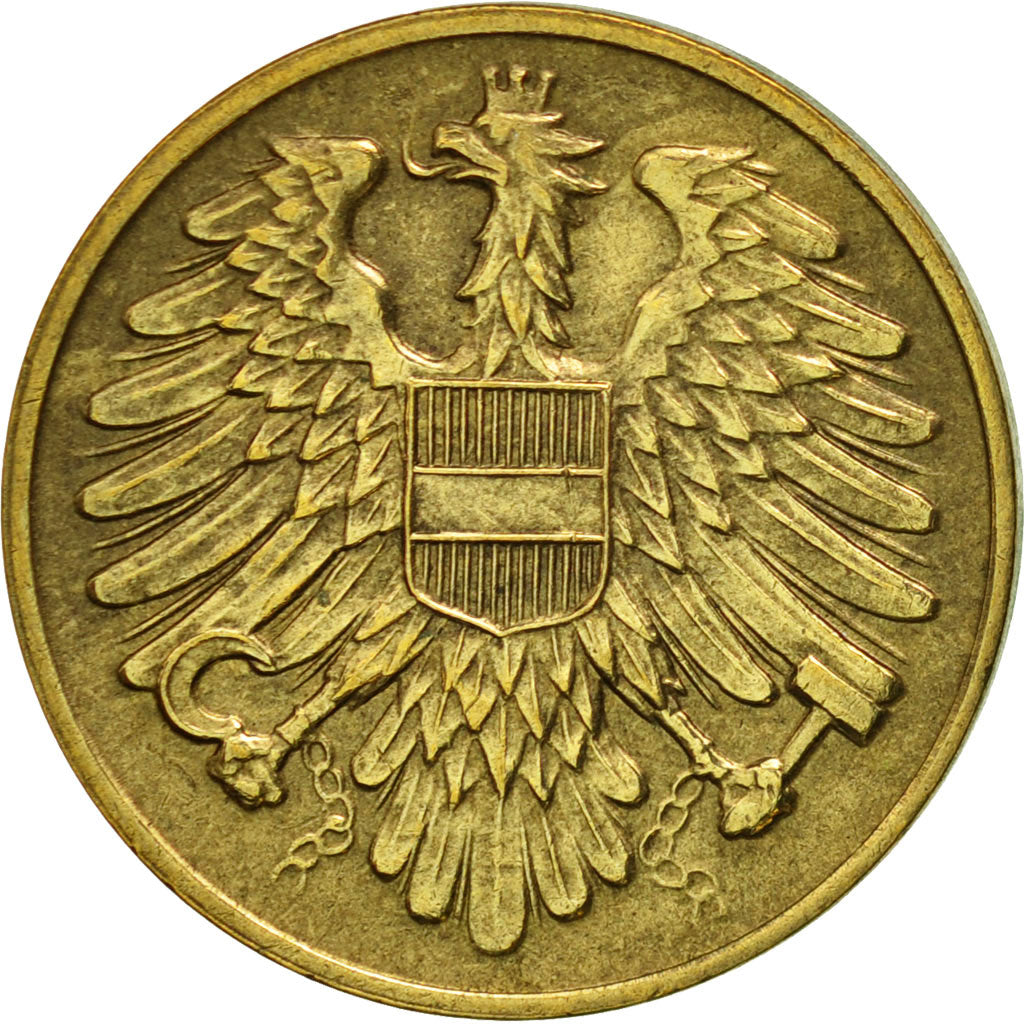 Austria, 20 Groschen, 1954, AU(55-58), Aluminum-Bronze, KM:2877